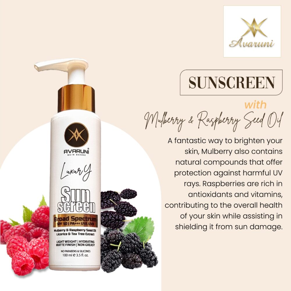 Avaruni Sunscreen SPF50 Non Oily - SPF50 PA+++ 100ml - Image 7